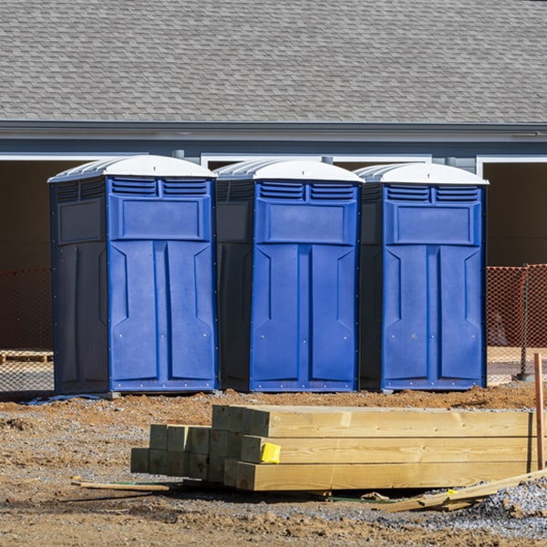 is there a specific order in which to place multiple portable restrooms in Orono ME